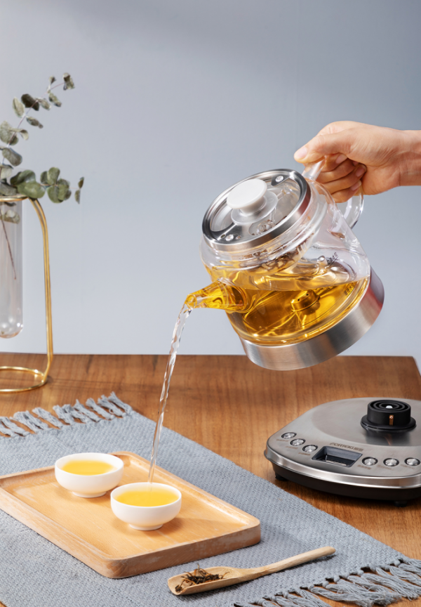 ELECTRIC GLASS TEAPOT KETTLE WATER TEA BOILER