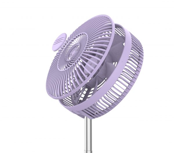 12 INCH FOLDING USB PORTABLE CHARGING FAN WITH LIGHT FLOOR STANDING DESKTOP FAN RECHARGEABLE