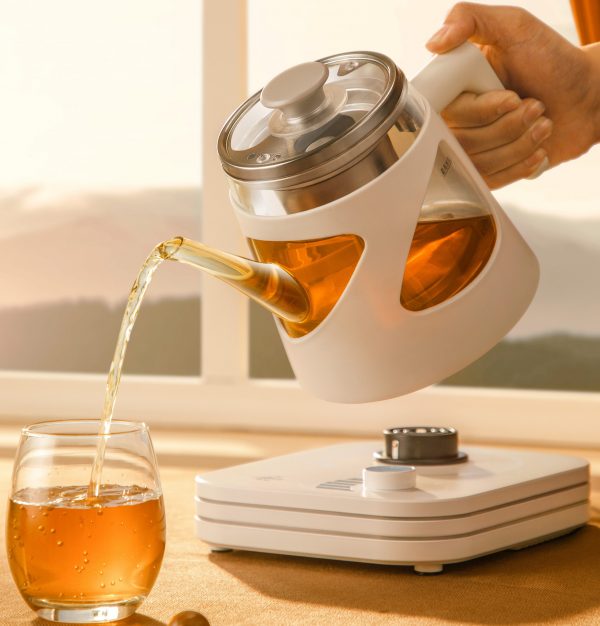 ELECTRIC KETTLE QUICK HEATING GLASS TEAPOT TEA KETTLE HOME APPLIANCE GIFT AUTOMATIC WATER BOTTLE