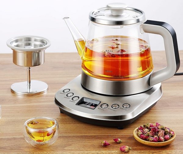 ELECTRIC GLASS TEAPOT KETTLE WATER TEA BOILER