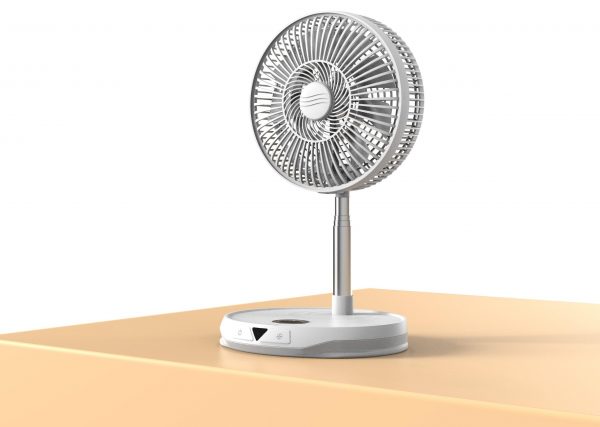 ELECTRIC CHARGING STAND FAN WITH POWER BANK PORTABLE SOLAR RECHARGEABLE FAN TABLETOP FOLDING REMOTE