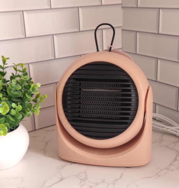 MINI PTC PORTABLE FAN HEATER 400-500W HAND FOOT WARMER WITH TIP OVER SWITCH HANGER